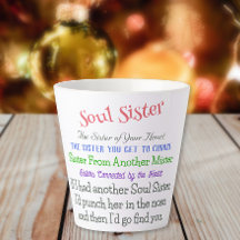 Soul Schwester Heartwarming & Funny Coffee Latte T