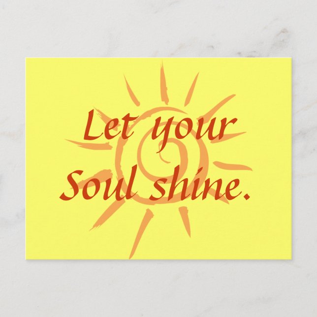Soul Shine Postkarte (Vorderseite)