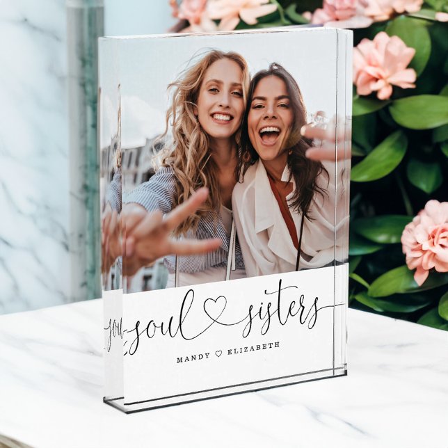 Soul Sister Script Geschenk für Sister Foto Keepak (Soul Sister Script Gift For Sister Photo Keepsake)