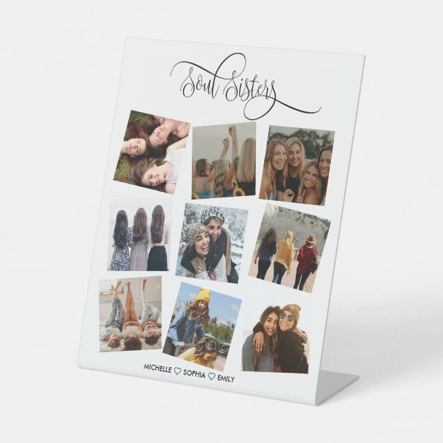 Soul Sisters Best Friends Forever Insert Foto Ped Sockelschild (Vorderseite)