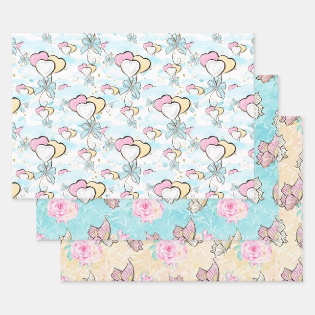 Soul Sisters, Best Friends Pattern Geschenkpapier Set (Set)