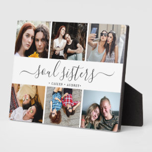 Soul Sisters Foto Collage Geschenk für die besten Fotoplatte