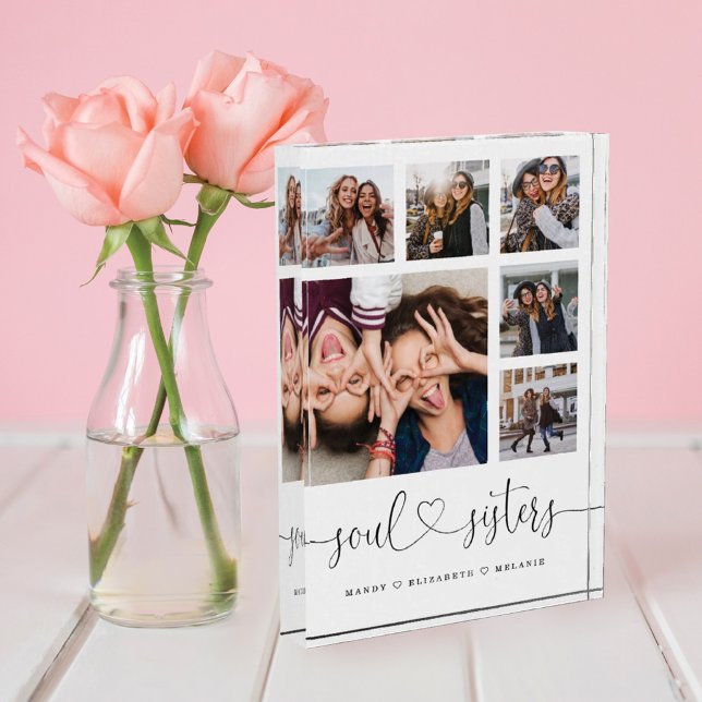 Soul Sisters | Geschenk für die besten Freunde Fot Fotoblock (Von Creator hochgeladen)