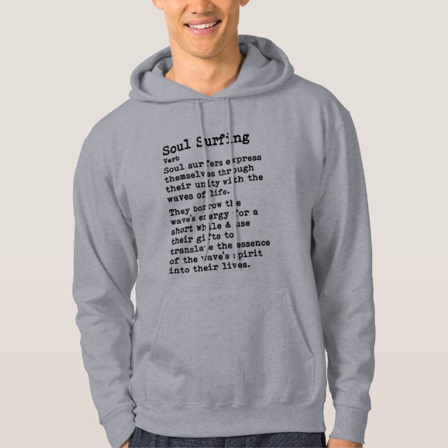 Soul Surfen: Hellfarbene Hoodies (Vorderseite)