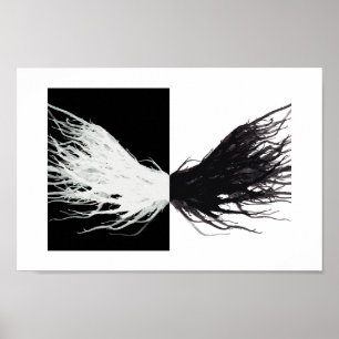 Soul Takes Flight Abstrakte Flügel Alcohol-Tinte-K Poster