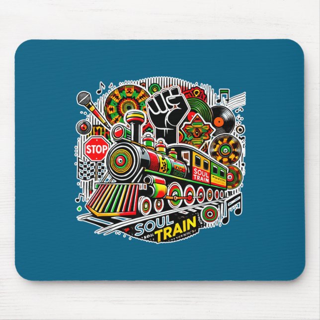 Soul Train African American Melanin Africa Black H Mousepad (Vorne)