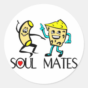 Soul verbindet beste Freunde Runder Aufkleber