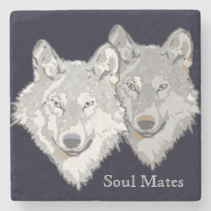 Soul verbindet Wolf-SteinUntersetzer Steinuntersetzer