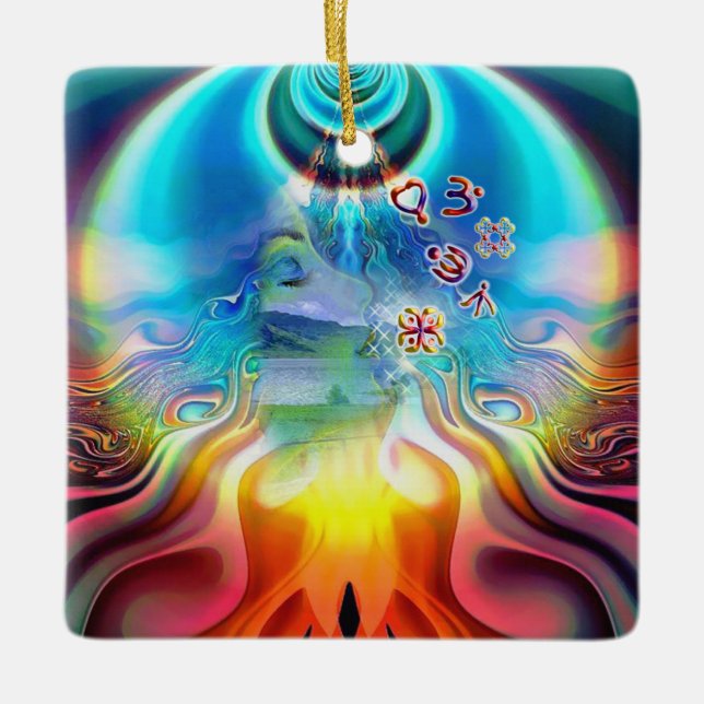 Soul Vibrationen Bodenmatte Keramikornament (Vorderseite)
