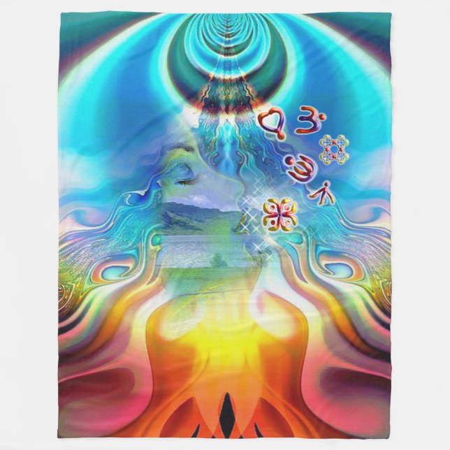 Soul Vibrationen Fleecedecke (Vorderseite)