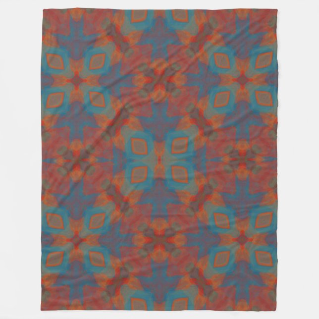 Soul zentriert Mandala Fleecedecke (Vorderseite)