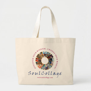 SoulCollage® Logo-Tunnel-bohrwagenTasche Jumbo Stoffbeutel