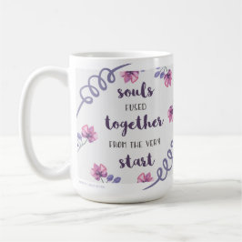 Soule, die von Anfang an miteinander verschmolzen Kaffeetasse