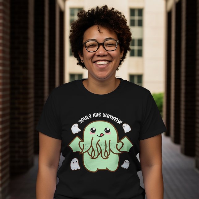 Soule sind Yummy Cthulhu T - Shirt (From the brilliant mind of master horror writer H.P. Lovecraft comes your very own Cthulhu t shirt.)