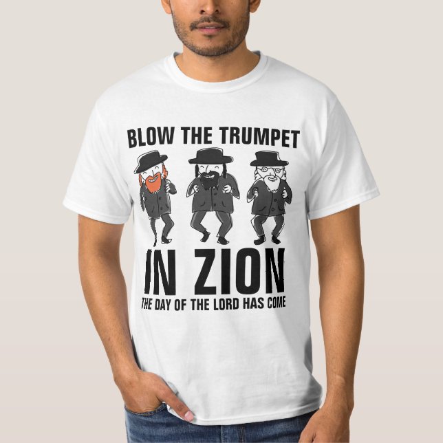 SOULEVEZ LE TRUMPET À ZION, T-shirts messianiques (Devant)