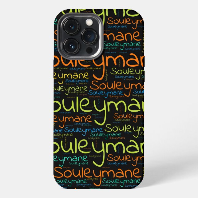 Souleymane iPhone 13 Pro Max Hülle (Rückseite)