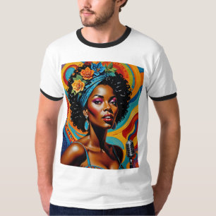 Soulful Afrocentric Jazz Singer Tshirt