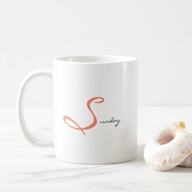 Soulful Sunday Peaceful Morning Routine Tea Kaffeetasse (Mit Donut)