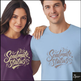 Soulmate-Status-Pinsel-Schrift-Grunge-Kunst T-Shirt