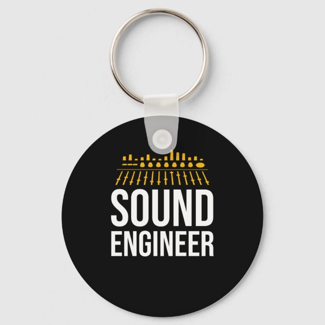 Sound Audio Engineer Music Producer Schlüsselanhänger (Vorderseite)