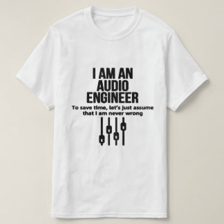 Sound/Audio-Engineer Schwarz/Weiß T-Shirt