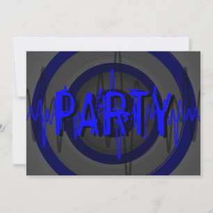 Sound Blue Dark 'PARTY' Einladung