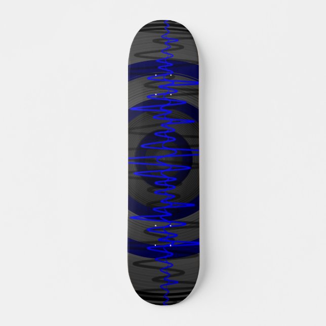 Sound Blue Dark Skateboard (Vorne)