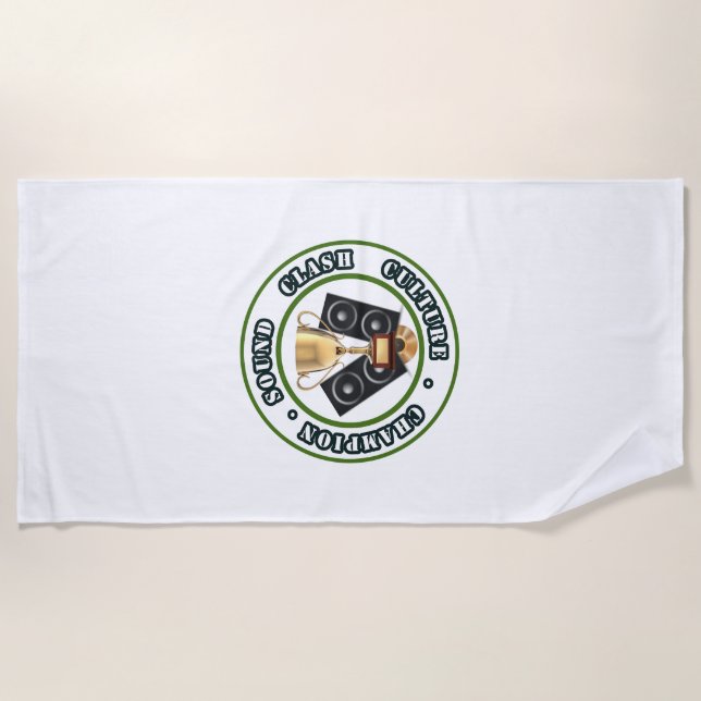 SOUND CLASH- Serviette de plage (Devant)