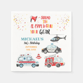 Sound der Alarmanlage & Greifen Sie Ihre Ausrüstun Serviette