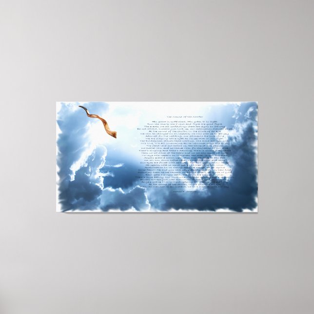 Sound der Shofar-Canvas-Printwerbung Leinwanddruck (Vorderseite)