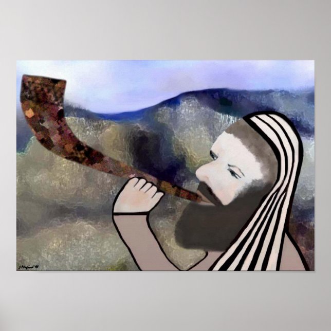 Sound der Shofar Print Poster (Vorne)