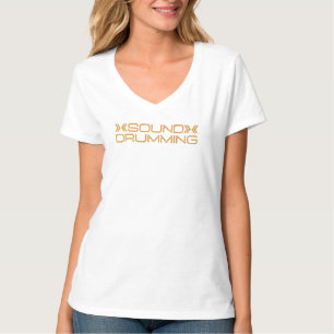 Sound Drumming Womens V-Neck T - Shirt