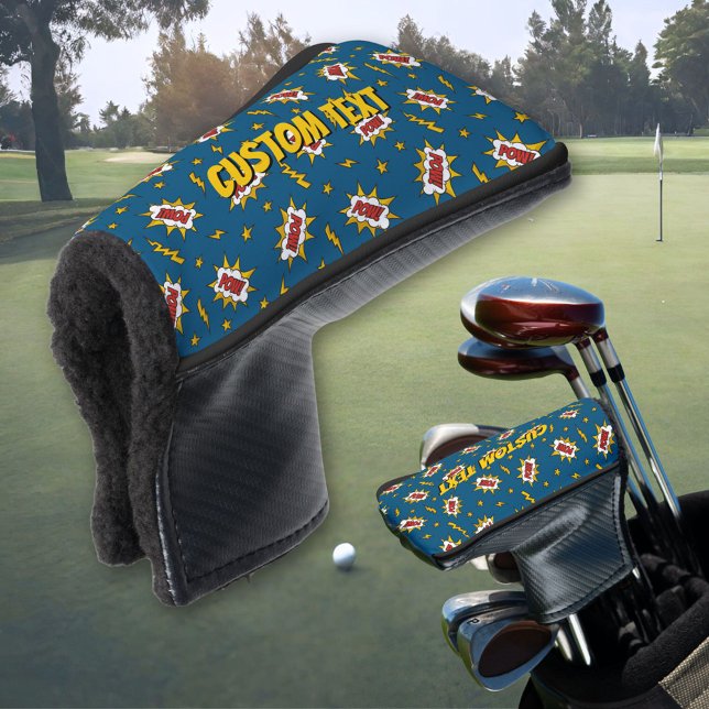 Sound Effect-Muster des Comic anzeigen Golf Headcover (Von Creator hochgeladen)