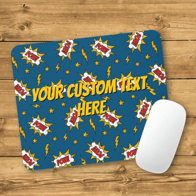 Sound Effect-Muster des Comic anzeigen Mousepad (Von Creator hochgeladen)