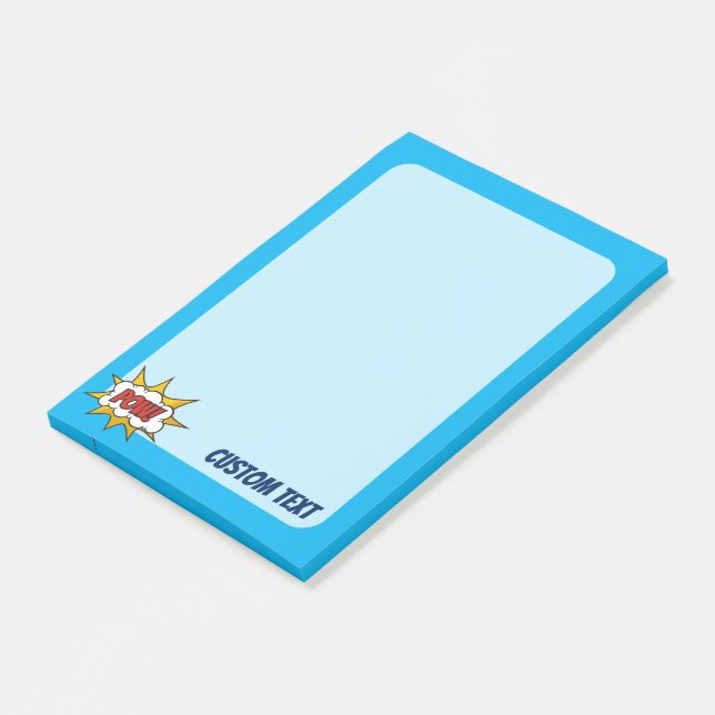 Sound-Effekt des Comic Post-it Klebezettel (angewinkelt)