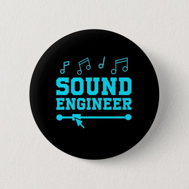 Sound Engineer Audio Engineer Music Professionals  Button (Vorderseite)