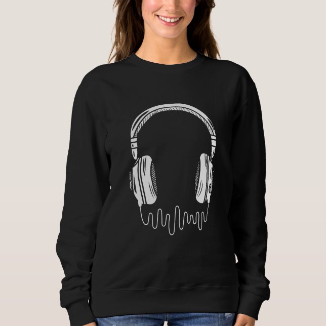 Sound Engineer Audio Wave Audio Engineer Music Sweatshirt (Vorderseite)