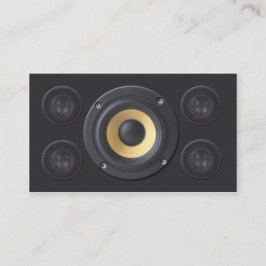 Sound Engineer Business Card Laute Lautsprecher Visitenkarte