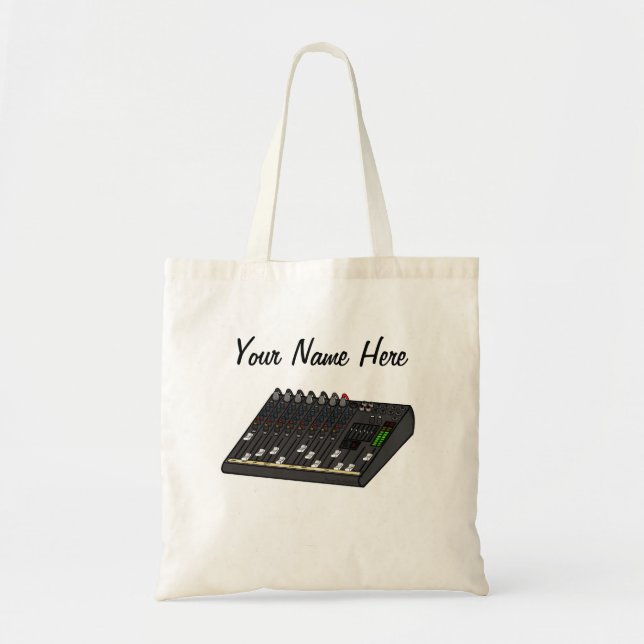 Sound Engineer Custom Tote Bag Musician Gift Tragetasche (Vorne)
