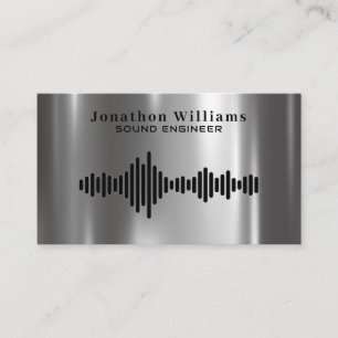 Sound Engineer Dee Jay Business Card Visitenkarte