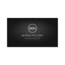 Sound Engineer Sound Wave Icon gebürstetes Metall