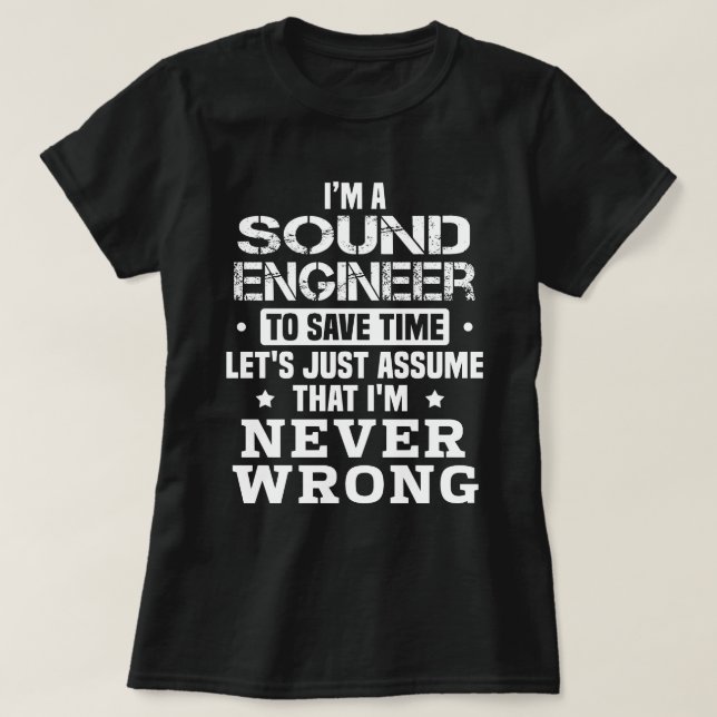 Sound Engineer T-Shirt (Design vorne)