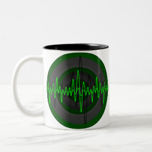 Sound Green Dunkle Round-Tasse Zweifarbige Tasse