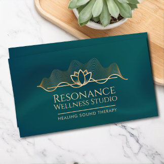 Sound Healing Lotus Wave Wellness Studio Visitenkarte