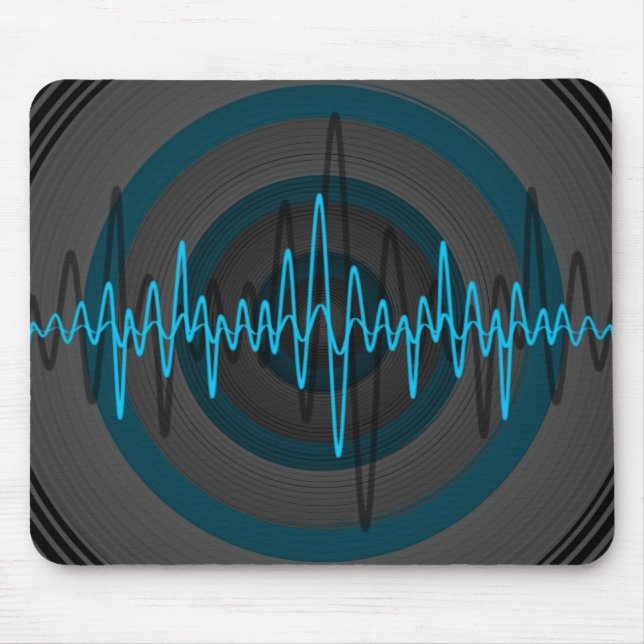 Sound Light Blue Dark Mousepad (Vorne)