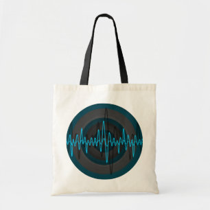 Sound Light Blue Dark Round Budget Totbag Tragetasche
