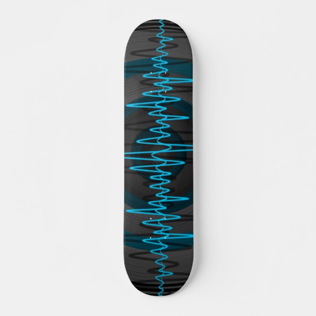 Sound Light Blue Dark Skateboard (Vorne)