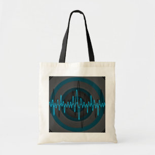 Sound Light Blue Dunkel Budget Totbeutel Tragetasche