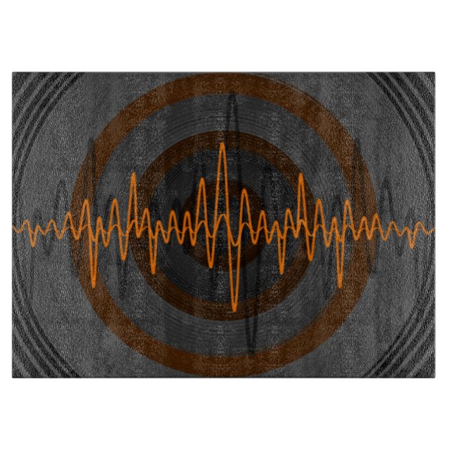 Sound Orange Dark Schneidebrett (Vorderseite)