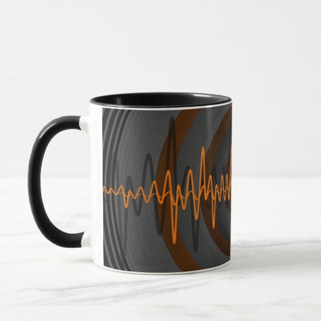 Sound Orange Dark Tasse (Links)